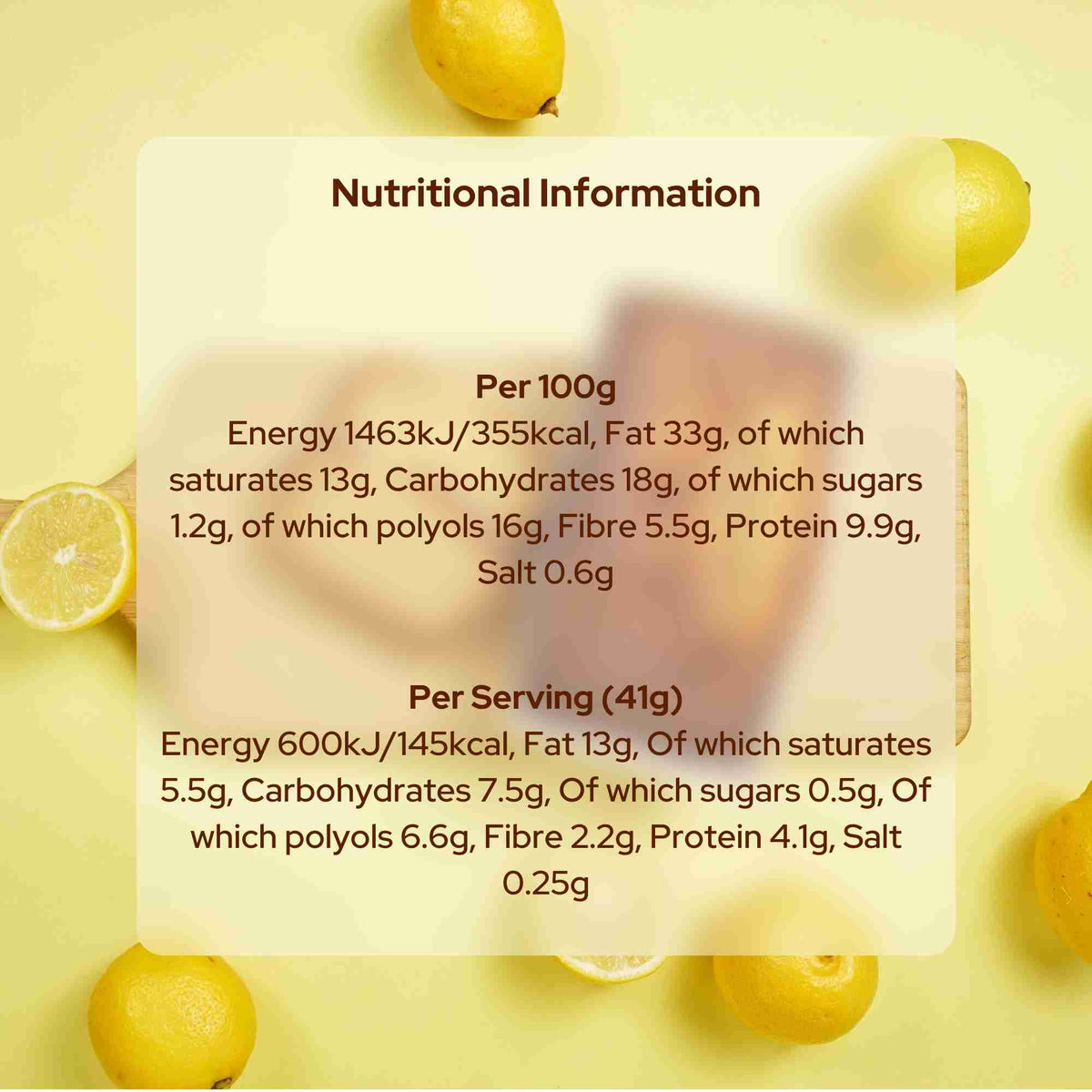 Lemon Drizzle Keto Cakes in the UK - Starbucks. Low Carb and Diabetic Friendly ( also gluten free) Nutritional Information