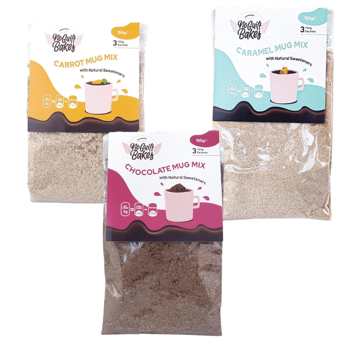 3 Flavours of Keto Mug Mixes