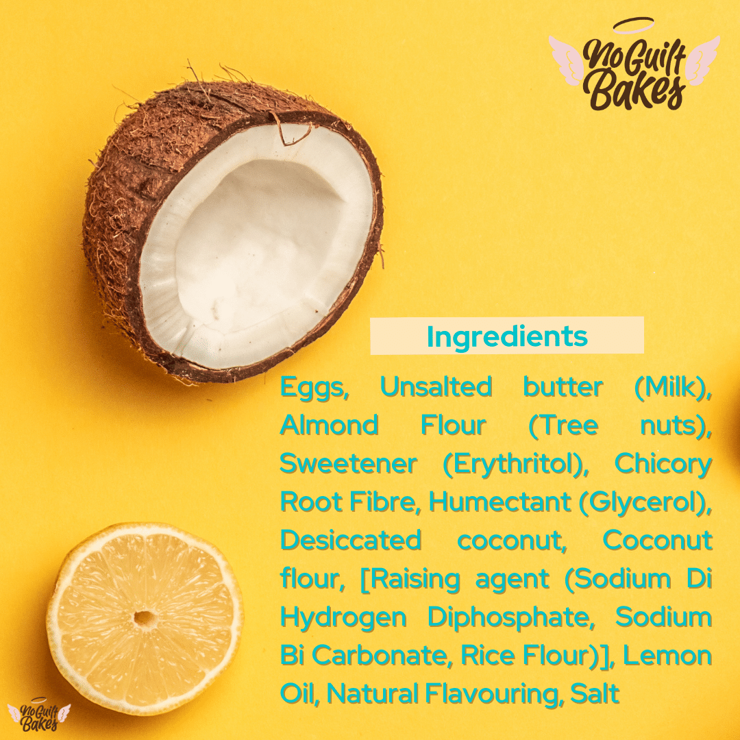 Lemon and Coconut Keto Cake Ingredients